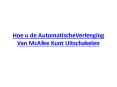 Hoe u de AutomatischeVerlenging Van McAfee Kunt Uitschakelen PowerPoint PPT Presentation