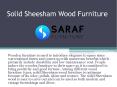 Solid Sheesham Wood Furniture - Highly Durable PowerPoint PPT Presentation