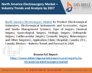 North America Electrosurgery Market