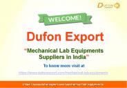 Mechanical Lab Equipments Suppliers in India