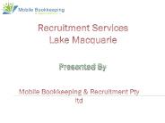 Recruitment Services Lake Macquarie