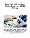 Understanding Create Once Publish Everywhere (COPE) Strategy PowerPoint PPT Presentation