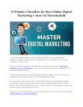 13 Pointer Checklist For Best Online Digital Marketing Course In Marathahalli (1) PowerPoint PPT Presentation
