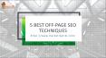 5 Best Off-Page SEO Techniques PowerPoint PPT Presentation
