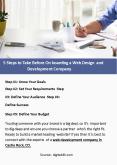 5 Steps to Take Before On boarding a Web Design and Development Company PowerPoint PPT Presentation