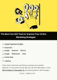 The Best Free SEO Tools to Improve Your Online Marketing Strategies PowerPoint PPT Presentation