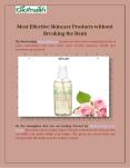 Most Effective Skincare Products without Breaking the Bank PowerPoint PPT Presentation