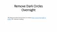Remove Dark Circles Overnight in Dubai PowerPoint PPT Presentation