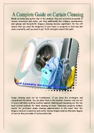 A Complete Guide on Curtain Cleaning