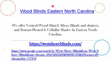Wood Blinds Eastern North Carolina