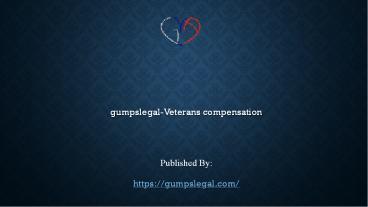 Veterans compensation