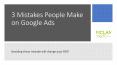 Google Ad Mistakes PowerPoint PPT Presentation