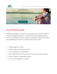 Guide to mindfulness meditation