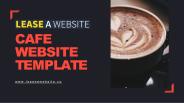 Customizable, delectable cafe menu Website template