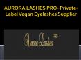 Aurora Lashes Pro - Private Label Vegan Eyelashes Supplier PowerPoint PPT Presentation