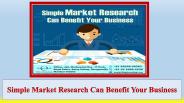 Simple Market Research Can Benefit Your Business