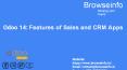 Sales and CRM Apps Features | Odoo 14 PowerPoint PPT Presentation
