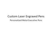 Custom Laser Engraved Pens