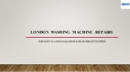 Washing Machine Repair Service in East London