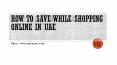 How to Save While Shopping Online in UAE