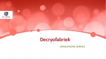 Cryolipolyse toestel huren of leasen