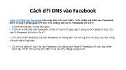 Cach doi DNS vao Facebook