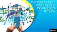 Know The Reasons How Home Automation Makes Everything Easy-peasy