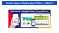 Mobile App or Mobile Web: Which Is Best? PowerPoint PPT Presentation