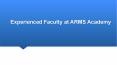 Experienced Faculty at ARMS Academy PowerPoint PPT Presentation