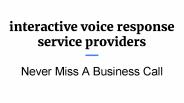 interactive voice response service providers