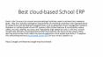 Best cloud-based School ERP (1) PowerPoint PPT Presentation