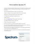 How to watch free Spectrum TV PowerPoint PPT Presentation