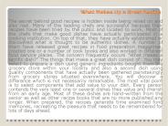 What Makes Up a Great Recipe