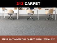 Steps in Commercial Carpet Installation NYC