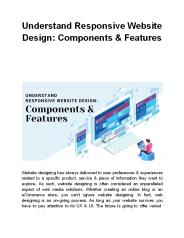 Understand Responsive Website Design: Components & Features