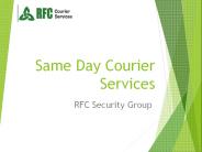 Same Day Courier Services - RFC Couriers