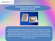 Custom Advanced Ceramic Manufacturers