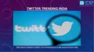 Get best Twitter Trending service in india