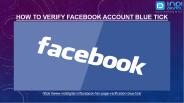 how to verify facebook account blue tick