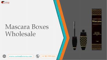 Mascara boxes wholesale