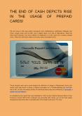 THE END OF CASH DEPICTS RISE IN THE USAGE OF PREPAID CARDS! PowerPoint PPT Presentation