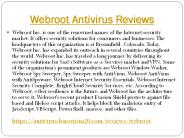 Webroot Antivirus Software