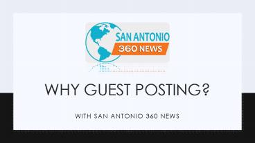 Why Guest Posting? benefits of guest posting