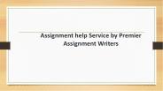 Assignment help Service