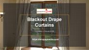 Blackout Drape Curtains Online at ShoppySanta