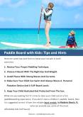 Paddle Board with Kids: Tips and Hints PowerPoint PPT Presentation