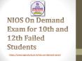 On Demand Exam NIOS Admission Call Now 9931193721 PowerPoint PPT Presentation