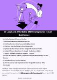 10 Local and Affordable SEO Strategies for Small Businesses PowerPoint PPT Presentation