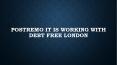 Postremo IT is working with Debt Free London PowerPoint PPT Presentation