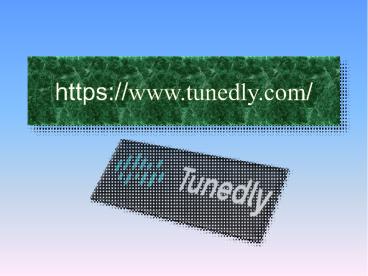 Tunedly (Online Recording Services) (1)